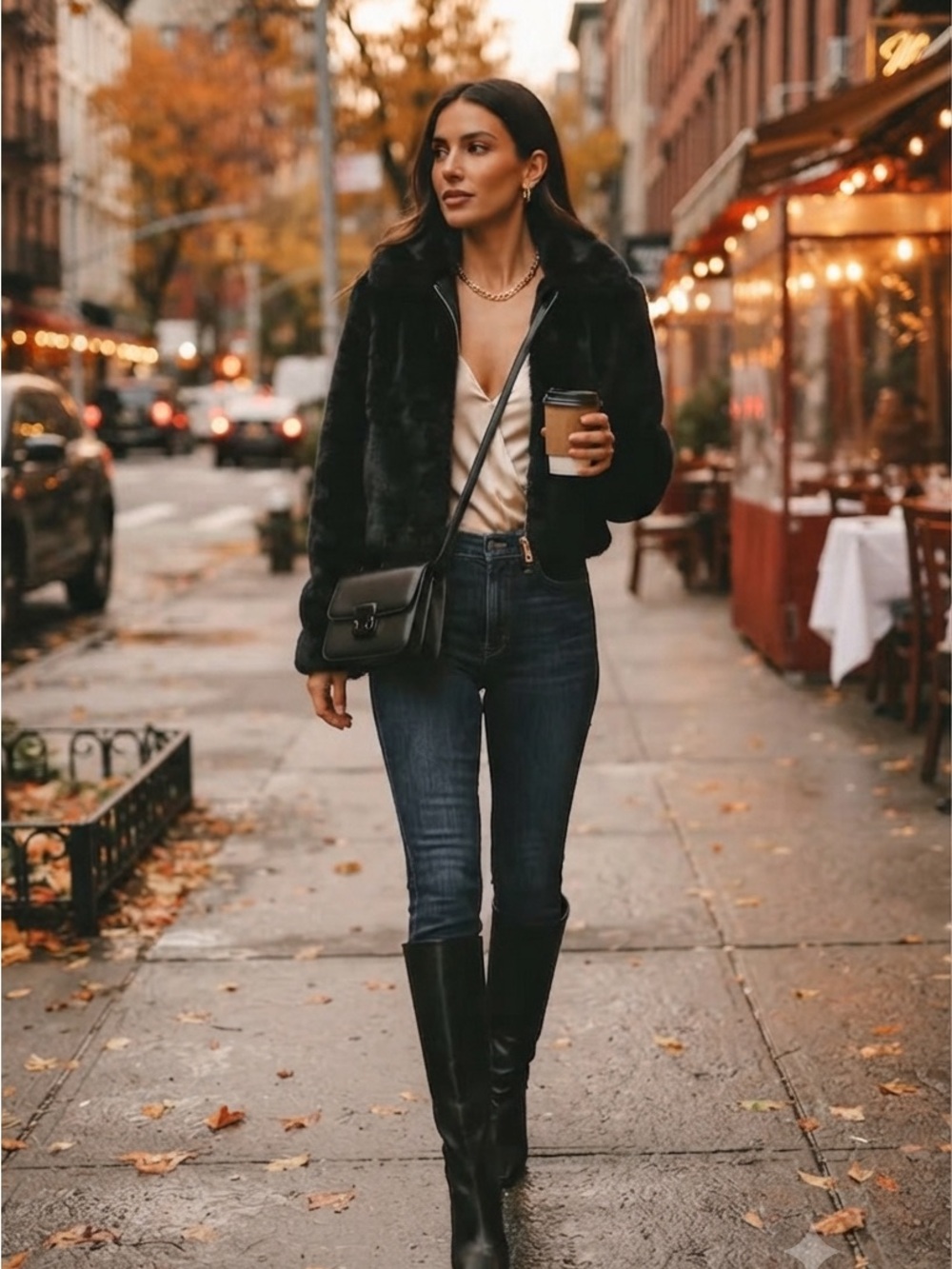 7 For All Mankind Dark Indigo Skinny Jeans with Gold Hardware